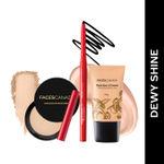 Buy FACES CANADA Dewy Shine Combo - Tinted Moisturizer - Light 01 (18 gm) + Magneteyes Kajal - Black (0.35 gm) + Weightless Stay Matte Compact Powder - Natural 02 (9 gm) | Lightly Tinted BB Cream | Flawless Finish | Waterproof & Smudgeproof - Purplle