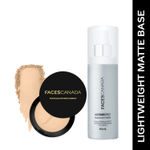 Buy FACES CANADA Lightweight Matte Base Combo - Weightless Stay Matte Compact Powder - Natural 02 (9 gm) + Ultime Pro Makeup Fixer (50 ml) | Long Lasting Makeup Setting Spray | Hides Imperfections | Flawless Finish - Purplle