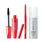 Buy FACES CANADA Dramatic Eyes Combo - Magneteyes Kajal - Black (0.35 gm) + Magneteyes Dramatic Volumizing Mascara - Black (9.5 ml) + Ultime Pro Makeup Fixer (50 ml) | Long Lasting Makeup Setting Spray | Waterproof & Smudgeproof - Purplle