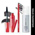 Buy FACES CANADA Dramatic Eyes Combo - Magneteyes Kajal - Black (0.35 gm) + Magneteyes Dramatic Volumizing Mascara - Black (9.5 ml) + Ultime Pro Makeup Fixer (50 ml) | Long Lasting Makeup Setting Spray | Waterproof & Smudgeproof - Purplle