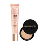 Buy FACES CANADA Matte & Shine Combo - Strobe Cream - Rose Gold (18 ml) + Weightless Stay Matte Compact Powder - Beige 03 (9 gm) | Flawless Glowy Finish | Hides Imperfections - Purplle