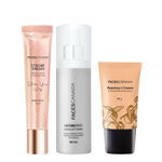 Buy FACES CANADA Dewy All Day Combo - Strobe Cream - Rose Gold (18 ml) + Tinted Moisturizer - Light 01 (18 gm) + Ultime Pro Makeup Fixer (50 ml) |Illuminating & Glowing Makeup Base | Long Lasting Makeup Setting Spray | Tinted BB Cream - Purplle