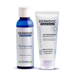 Buy DERMDOC Acne Control Cleanse & Sun-Protect Combo (2% Salicylic Acid Facewash (120 ml) + 4% Niacinamide Brightening Sunscreen SPF 50 PA+++ (50 gm) - Purplle