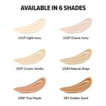Buy Mila Beaute Build to Cover Matt Liquid Concealer | Lightweight and Full coverage | Easily Blendable & Crease Resistant Waterproof Face Concealer with Hyaluronic Acid for Indian skin - 104-NATURAL BEIGE (4 ml) - Purplle