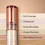 Buy Mila Beaute Build to Cover Matt Liquid Concealer | Lightweight and Full coverage | Easily Blendable & Crease Resistant Waterproof Face Concealer with Hyaluronic Acid for Indian skin - 104-NATURAL BEIGE (4 ml) - Purplle