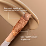 Buy Mila Beaute Build to Cover Matt Liquid Concealer | Lightweight and Full coverage | Easily Blendable & Crease Resistant Waterproof Face Concealer with Hyaluronic Acid for Indian skin - 106-GOLDEN SAND (4 ml) - Purplle