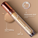 Buy Mila Beaute Build to Cover Matt Liquid Concealer | Lightweight and Full coverage | Easily Blendable & Crease Resistant Waterproof Face Concealer with Hyaluronic Acid for Indian skin - 106-GOLDEN SAND (4 ml) - Purplle
