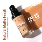 Buy Mila Beaute Built to Cover Liquid Foundation I Medium to Buildable Coverage I Matte Finish I Lightweight I SPF 20 I Super Hydrating with Hyaluronic Acid- Caramel, 30 ml - Purplle