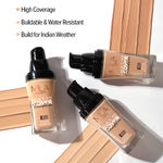 Buy Mila Beaute Built to Cover Liquid Foundation I Medium to Buildable Coverage I Matte Finish I Lightweight I SPF 20 I Super Hydrating with Hyaluronic Acid- Caramel, 30 ml - Purplle