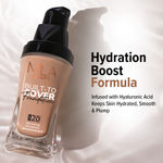 Buy Mila Beaute Built to Cover Liquid Foundation I Medium to Buildable Coverage I Matte Finish I Lightweight I SPF 20 I Super Hydrating with Hyaluronic Acid- Caramel, 30 ml - Purplle
