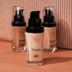 Buy Mila Beaute Built to Cover Liquid Foundation I Medium to Buildable Coverage I Matte Finish I Lightweight I SPF 20 I Super Hydrating with Hyaluronic Acid- Caramel, 30 ml - Purplle