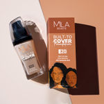 Buy Mila Beaute Built to Cover Liquid Foundation I Medium to Buildable Coverage I Matte Finish I Lightweight I SPF 20 I Super Hydrating with Hyaluronic Acid- Caramel, 30 ml - Purplle