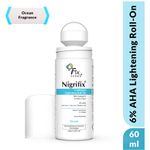Buy Fixderma Nigrifix Underarm Ocean Roll on With 6% AHA, Lactic Acid & 1% Mandelic Acid & Kojic Acid | Brightens Skin & Exfoliates Underarm | For Sensitive Skin - 60 ml (Pack of 1) - Purplle