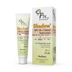 Buy Fixderma Shadow Tinted Sunscreen Medium SPF 50 PA+++ | UVA & UVB Protection | Sunscreen with Vitamin E, For All Skin Types - 30 gm - Purplle