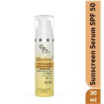 Buy Fixderma Shadow Invisible Serum Sunscreen SPF 50+ PA+++ | Ultra Lightweight Transparent Sunscreen with Vitamin C & Hyaluronic Acid | No White Cast | For All Skin Types | For Men & Women | Airless Pump 30 ml - Purplle