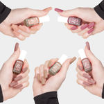 Buy Ronzille Quick Dry and Glossy, Nail Polish Gift Set of 5 Mini Nail Kit-Nude Edition 17.5 ml - Purplle