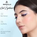 Buy Ronzille 2 in 1 Gel Eyeliner Long-Wear II WaterProof & Smudge Proof 36hrs Long Lasting II II Gel Kajal 6-gm (Black,Blue) - Purplle