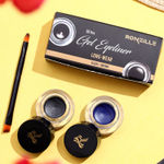 Buy Ronzille 2 in 1 Gel Eyeliner Long-Wear II WaterProof & Smudge Proof 36hrs Long Lasting II II Gel Kajal 6-gm (Black,Blue) - Purplle
