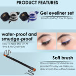 Buy Ronzille 2 in 1 Gel Eyeliner Long-Wear II WaterProof & Smudge Proof 36hrs Long Lasting II II Gel Kajal 6-gm (Black,Blue) - Purplle