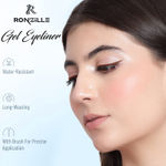 Buy Ronzille 2 in 1 Gel Eyeliner Long-Wear II WaterProof & Smudge Proof 36hrs Long Lasting II II Gel Kajal 6-gm (Black,Brown) - Purplle