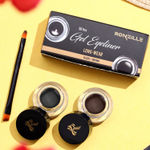 Buy Ronzille 2 in 1 Gel Eyeliner Long-Wear II WaterProof & Smudge Proof 36hrs Long Lasting II II Gel Kajal 6-gm (Black,Brown) - Purplle