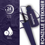 Buy Ronzille Absolute Shine Liquid Matte Eyeliner,Long Lasting, Smudge Proof, Waterproof Liner, Eye Makeup 5 ml (Blue) - Purplle