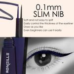Buy Ronzille Absolute Shine Liquid Matte Eyeliner,Long Lasting, Smudge Proof, Waterproof Liner, Eye Makeup 5 ml (Blue) - Purplle