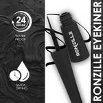 Buy Ronzille Absolute Shine Liquid Matte Eyeliner,Long Lasting, Smudge Proof, Waterproof Liner, Eye Makeup 5 ml (Black) - Purplle