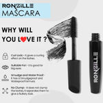Buy Ronzille Volumizing Long-Stay of up to 8 Hours,Smudge-Proof, Lightweight Black Mascara (8 ml,Full Black) - Purplle