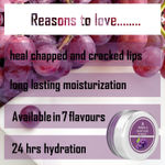 Buy Ronzille Lip Balm For Dry, Damaged and Bright Lips With Enriched, Shea butter & Essential Oils For Women & Men, (8 gm,Grape Slush) - Purplle