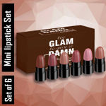 Buy Ronzille Pocket Mini Bullet Matte Finish Lipstick Nude Edition Set of 6 12 gm - Purplle