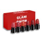Buy Ronzille Pocket Mini Bullet Matte Finish Lipstick Red Edition Set of 6 12 gm - Purplle