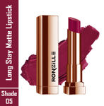 Buy Ronzille Matte Long Stay Lipstick-Shade-05 4.5 gm - Purplle