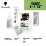 Buy Schwarzkopf Simply Colour Permanent Hair Colour For 100% Grey Coverage-4.68 chestnut Brown, 142.5 ml - Purplle