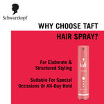 Buy Schwarzkopf TAFT Shine Hair Spray For Shinner Hair With Diamond Luminizer Formula Hold 4 - 250 ml - Purplle