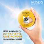 Buy Ponds SPF 50 UV AB PA+++ Sunscreen Face Powder. for Sun Protection, Suitable for Oily Skin, Leaves no whitecast, Water Resistant | 20 gm - Purplle