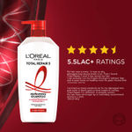 Buy L'Oreal Paris Shampoo, For Damaged and Weak Hair, With Pro-Keratin + Ceramide, Total Repair 5, 650 ml - Purplle