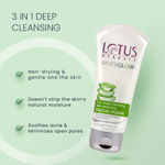 Buy Lotus Herbals Whiteglow 3 In 1 Deep Cleaning Skin Whitening Facial Foam | Chemical Free | With Milk Enzymes & Aloe Vera Gel | For All Skin Types | 100 gm - Purplle