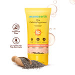 Buy Mamaearth Chia Calming Sunscreen with Chia Seed & Ceramides for Healthy Skin Barrier & Sun Protection 50 gm | SPF 50 PA++++ |hydrated glow| For Dry &Sensitive Skin | UVA/ B Protection | No White Cast | In-Vivo Tested - Purplle