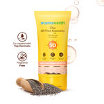 Buy Mamaearth Chia Oil-Free Sunscreen with Chia Seed & Ceramides for Healthy Skin Barrier & Sun Protection 50 gm SPF50 PA++++ | Oil-Free Formula for Normal to OilySkin|hydrated glow| UVA/B Protection |No White Cast | InVivo Tested - Purplle
