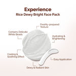 Buy Mamaearth Rice Dewy Bright Face Pack with Rice Water & Niacinamide For Glass Skin 200 gm | DIY-like Texture | Gives Glass-Like Glow |Instant Brightness | Gel Cream Face Mask |Free From Harmful Chemicals - Purplle