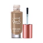 Buy Lakme 9to5 Primer + Gloss Nail Colour, Brown Sandcastle, 6 ml - Purplle