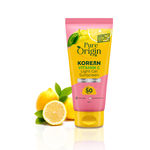 Buy Pure Origin Korean Vitamin C Face Essentials Combo | No White Cast Sunscreen (50 gm), Brightening Serum (10 ml), Spots-reducing Serum Cream (50 gm) & Face Wash With Microbeads (150 ml) | Visibly Bright Skin | All Skin Types - Combo of 4 - Purplle