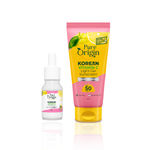 Buy Pure Origin Korean Vitamin C Glow & Protect Kit | 20x Korean Vitamin C Brightening Face Serum (10 ml) & Light Gel Sunscreen with SPF 50 & PA+++ (50 gm) | Reduces Dark Spots, Dullness & Uneven Skin Tone | No White Cast | All Skin Types - Combo of 2 - Purplle