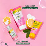 Buy Pure Origin Korean Vitamin C Glow Up Trio | Brightening Serum (30 ml), SPF 50 PA+++ Sunscreen (50 gm) & Face Wash with Microbeads (150 ml) | Reduces Dark Spots, Dullness & Uneven Skin Tone | Visibly Bright Skin | All Skin Types - Combo of 3 - Purplle