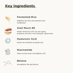Buy Ricekraft Oil free moisturizer with Rice, Snail Mucin 99, Hyaluronic acid and Niacinamide | Light weight formuation | Korean face moisturizer for Soft & Plump skin | Fragrance Free | For Oily, Dry, Combination skin | For Men & Women | 55 gm - Purplle