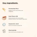 Buy Ricekraft Oil free moisturizer with Rice, Snail Mucin 99, Hyaluronic acid and Niacinamide | Light weight formuation | Korean face moisturizer for Soft & Plump skin | Fragrance Free | For Oily, Dry, Combination skin | For Men & Women | 55 gm - Purplle