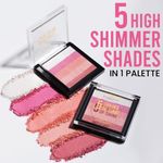 Buy INSIGHT Cosmetics 5 Shades Of Shine Brick Blusher - Prism Cascade (12 gm) - Purplle