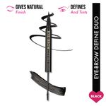 Buy INSIGHT Cosmetics Eye-brow Define Duo - 2 in 1 - Black (2.5 gm) - Purplle