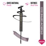 Buy INSIGHT Cosmetics Eye-brow Define Duo - 2 in 1 - Brown (2.5 gm) - Purplle